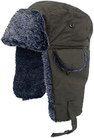 Adult Fur Lined Waterproof Trapper Hat