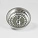Highcraft 97353 Kitchen Sink Basket Strainer Replacement for Kohler Style Drains Stainless Steel Stopper (Can Vary in 2 Styles), 3.5
