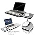 EHO Laptop Lap Pad – Laptop Stand Pad w Retractable Mouse Pad Tray, Anti-Slip Heat Shield Tablet Notebook Computer Stand Table w/Sturdy Stable Cooler Work Surface for Bed Sofa Couch or Travelthumb 4