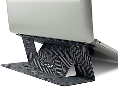 Amazon Com Moft Laptop Stand Invisible Lightweight Laptop Computer Stand Compatible With Macbook Air Pro Tablets And Laptops Up To 15 6 Patented Black Line Office Products