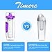 34 Oz Water Bottle - Water Fruit Infuser Bottle, BPA-Free Fruit Infusion Sports Bottle Flip Top Lid w Drinking Spout, Leak Proof Water Bottle, Made of Durable Tritan
