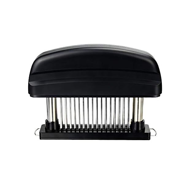 Happy-Fox-Meat-Tenderizer-Needle48-Stainless-Steel-Sharp-Blade-Meat-TenderiserProfessional-Commercial-Quality-Kitchen-Cooking-Tool-Meat-Tenderising-Tool-for-BeefSteakChickenPork Happy Fox | Meat Tenderizer Needle,48 -pin Stainless Steel Sharp Blade, Used for Professional Kitchen Tender Meat Tools