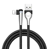 Lightning Cable Braided, Neugeek 90 Degree Right Angle Plug iPhone Charging Cable Nylon Braided Fast Charger Cords Data Transfer Cable for iPhone X/iPhone 8/8Plus/7/7 Plus/6/6 Plus /5s/iPad and More