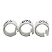 iherdsman 001-100 Multi-color Bird Leg Bands Numbered 8 mm Pigeon Parrot Chicks Leg Band Duck Clip Rings Bands (White)