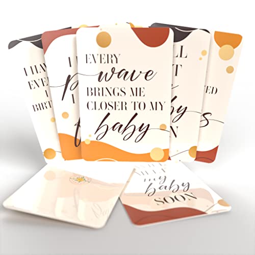Yellow Rose Card Co. Birthing Affirmation Cards - 24 Premium Cards for Pregnant Moms, Baby Shower Gifts and Labor