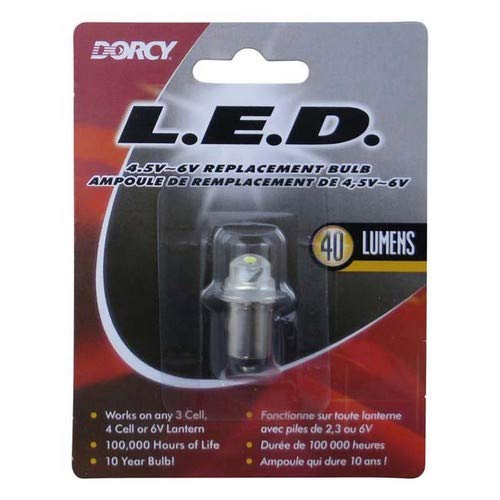 Dorcy 40-Lumen 4.5-6-Volt LED Replacement Bulb with 10-Year Lifespan