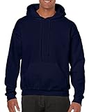 Gildan Adult Heavy Blend Hooded Sweatshirt (Navy) (Large)