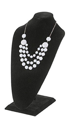 Black Velvet Tall Necklace Display