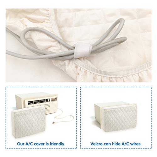 Air Jade Beige Quilted Indoor Cover for Window Air Conditioner (28'' x20'' x 4'')