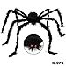 Dreampark Halloween Giant Spider Decorations, Scary Halloween Decorations Fake Large Hairy Spider Props for Outdoor Window Wall and Yard Decor (4.9FT)