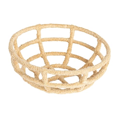 Creative Co-Op Round Cotton-Wrapped Decorative Bowl, Wheat