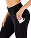 Ewedoos Yoga Pants with Pockets for Women, High Waist Leggings with Pockets Tummy Control Workout Running Pants (Ew380 Black, Large)thumb 2