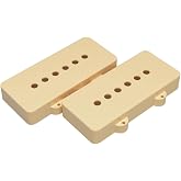 2pcs Guitar SoapBar Pickups Covers Fit Jazzmaster Guitars (Yellow)