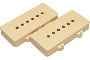 MYLES MUSIC SHOP 2pcs Guitar SoapBar Pickups Covers Fit Jazzmaster Guitars (Yellow)