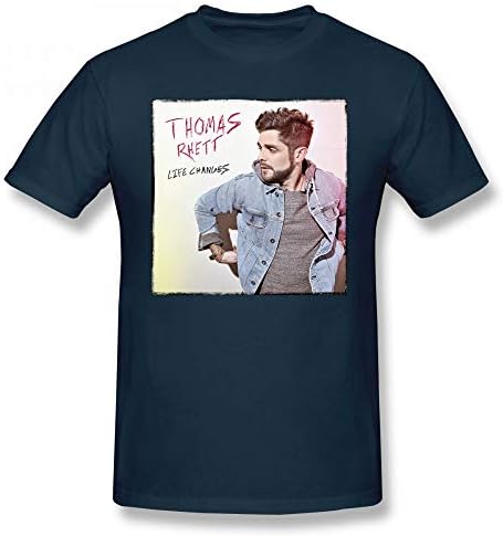 WilliamBurton Cotton Thomas Rhett Life Changes T Shirts Man's Youth Short Sleeves Pop Tee Shirt Gray