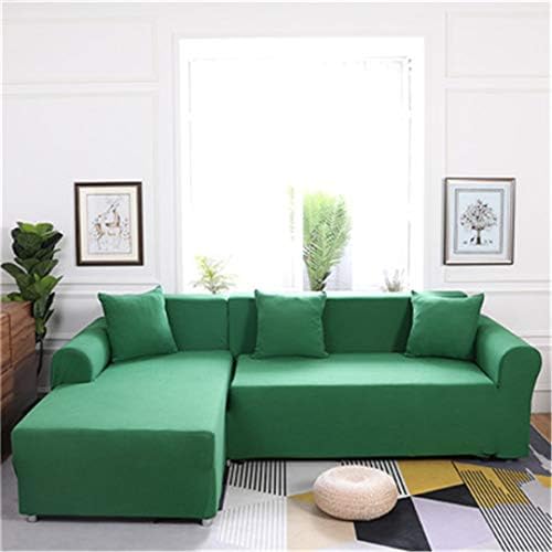 Elasticity L Shaped Sofa Cover Single/Double/Three/Four-Seat Sofa Slipcovers Cotton Solid Sofa Cover for Living Room Seat Cover 7 Three-Seater