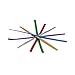 LSP - 600 Piece Pack of 4 Inch Metallic Twist Ties in 6 Colours for Cellophane Party and Favour Treat Bags
