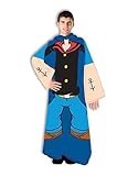 Silver Buffalo PY7728 Popeye Snuggie Throw Blanket with Sleeves