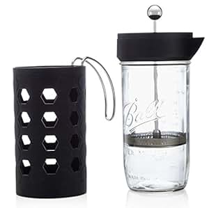 Amazon.com: Mason Jar French Press | 6 cup (24oz) | Tea