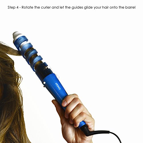 xtava Curlz Spiral Hair Curler Professional Curling Iron with Built