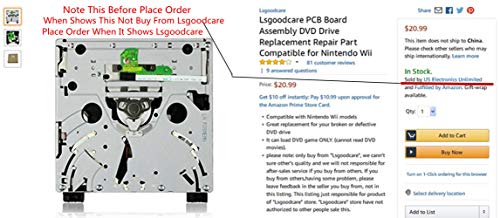 Lsgoodcare PCB Board Assembly DVD Drive Replacement Repair Part Compatible for Nintendo Wii (1) - Thumbnail 4