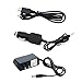 3.7-4.2V Li-ion AC Charger Cable Cord US Plug Adapter Wall Charger, USB Cable and Car Charger 18650 Battery Pack Charger for Rechargeable Headlamp Bicycle light Flashlight