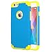iPhone 6 Case, iPhone 6S Case, 4.7 inch, ULAK Slim Dual Layer Protective Case Fit for Apple iPhone 6 / 6S 4.7 inch Hybrid Hard Back Cover and Soft Silicone - Blue/Yellow