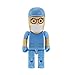 Usbkingdom 16GB USB 2.0 Flash Drive Cartoon Man Doctor Surgeon Nurse Robot Shape Pen Drive Thumb Drive Memory Stick Pendrive Jump Drive Flash Disk (Blue)