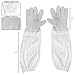 VIVO Extra Large Goatskin Beekeeping Gloves with Sleeves, Bee Keeping Apparel BEE-V103XL