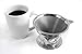 Oishii Pour Over Coffee Dripper and Reusable Brewer - Stainless Steel Filter with Unique Spiral Base
