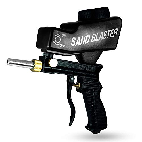 Gravity Feed Sandblasting Tools Air Sandblaster Tools Sand Spray Gu n For Rust Remove Sandblaster Air Tools - Blue