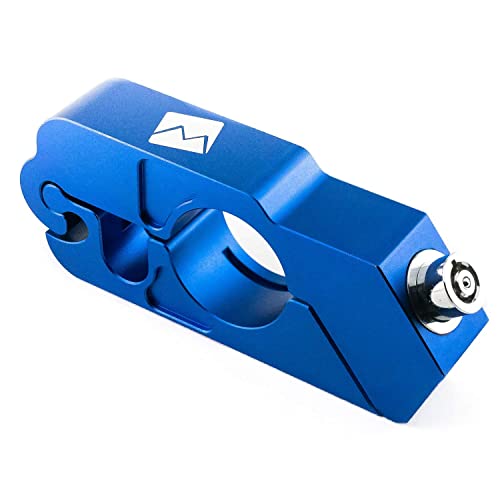 PLORIS by Monster Fairings Motorcycle Handlebar Grips, Heavy Duty Adjustable Anti Theft Motorcycle Lock for Protection (Blue)