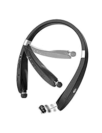 Auriculares Bluetooth SX991 LBell inalámbrico con diseño de correa para el cuello con auriculares retráctiles plegables para iPhone X 8 7 Plus Samsung Galaxy