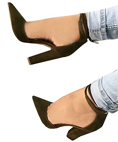 Ferbia Women's Cusp Toe Pumps High heeled Sandals