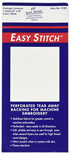 HTC 5185 Easy Stitch Perforated Embroidery Backing, 36 by 24-Inch