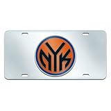 FANMATS NBA New York Knicks Plastic License Plate (Inlaid)