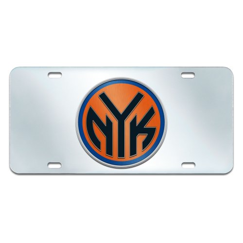 FANMATS NBA New York Knicks Plastic License Plate (Inlaid)
