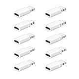 Iuhan 10pack USB-C Type-C to Micro USB Data Charging Adapter For Samsung Galaxy S8/S8 Plus