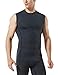 TM-MUA05-CHC_Large Tesla Men's R Neck Sleeveless Muscle Tank Dry Compression Baselayer MUA05