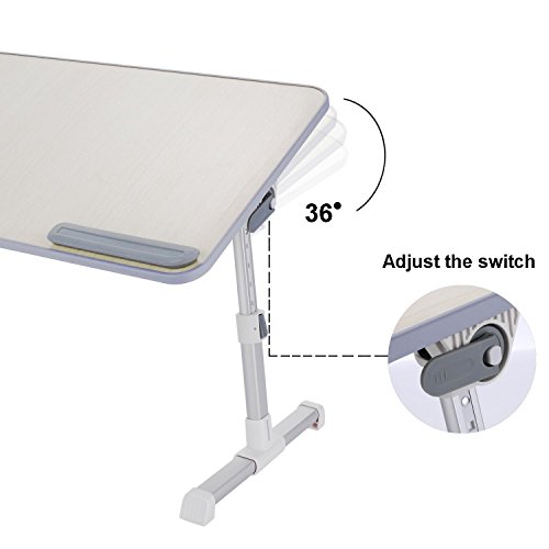 Meflying Portable Laptop Table Stand with Cooling Fan Adjustable Stand Aluminum Notebook PC Laptop Desk/Stand/Table