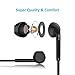 Cellia Cellia-02 in-Ear Wired Earphones/Earbuds/EarPods, Noise isolating Headsets Headphones with Mic Remote Control Tangle Free Flat Cable for iPhones, iPads, Android, PC, Windows