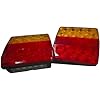 Amarine-made-a-Pair-LED-Tail-Trailer-Light-JET-SKI-Boat-Built-in-Number-Plate-Light