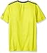 adidas Big Boys' Performance Short Sleeve Tee, Shock Slime/Collegiate Navy, Small/8