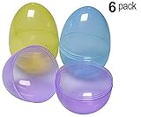 Jumbo 6in Assorted Color Easter Eggs (6 Pack)