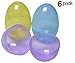 Jumbo 6in Assorted Color Easter Eggs (6 Pack)