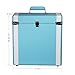 VMO Record Storage Carrying Case for 30+ Vinyl Turntable Albums (Blue&White)thumb 4