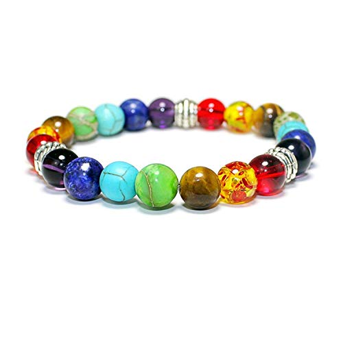 WATOP Bracelets Black Lava Healing Balance- Beads Men/Woemn Reiki Buddha Prayer Natural Stone Yoga Bracelet (as pic (6))