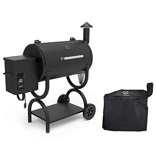 Z GRILLS Wood Pellet Grill BBQ Smoker 550B, 2020 Upgrade (Grill+Cover