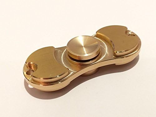 Hand Spinner High Speed Brass Fidget Toys Relieving EDC, ADHD, Anxiety, Stress, 4-7 Min Spins, Finger Playing or Table Top Spinning, Optimized Super Smooth Bearing, Good Balance