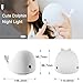 Anpress Cute Dolphin Design Silicone Colorful Night Light USB Rechargeable Sensitive Tap Control Bedroom Light with Softlight, Stronglight and 4 Colorful Light for Baby Room, Bedroom, Nursery, Outdoor